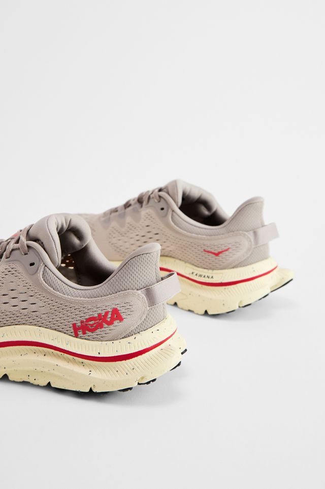 HOKA Grey & Pink Kawana 2 Trainers #4