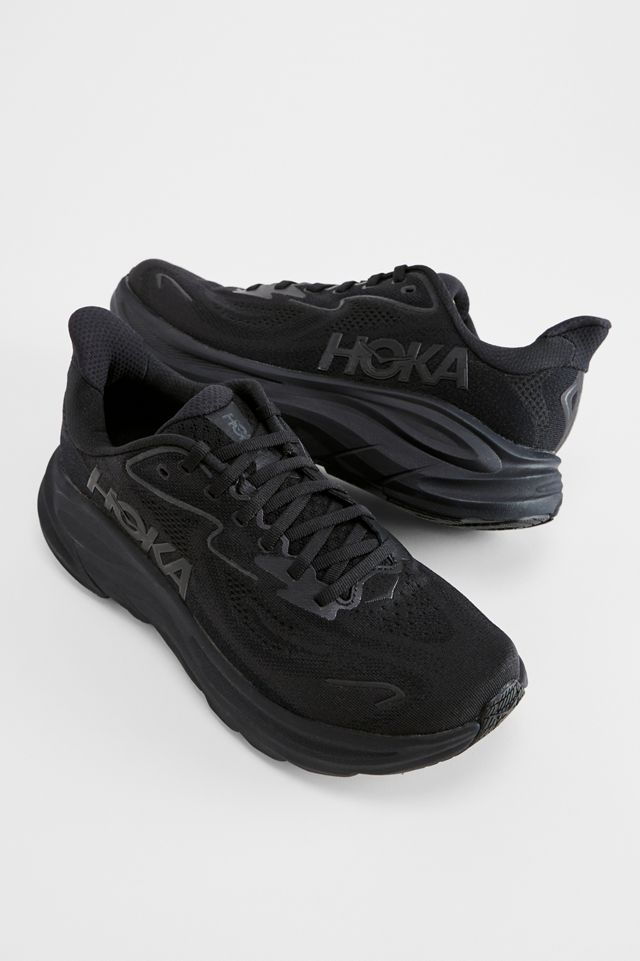 HOKA Schwarze Clifton 10 Trainingsschuhe #1