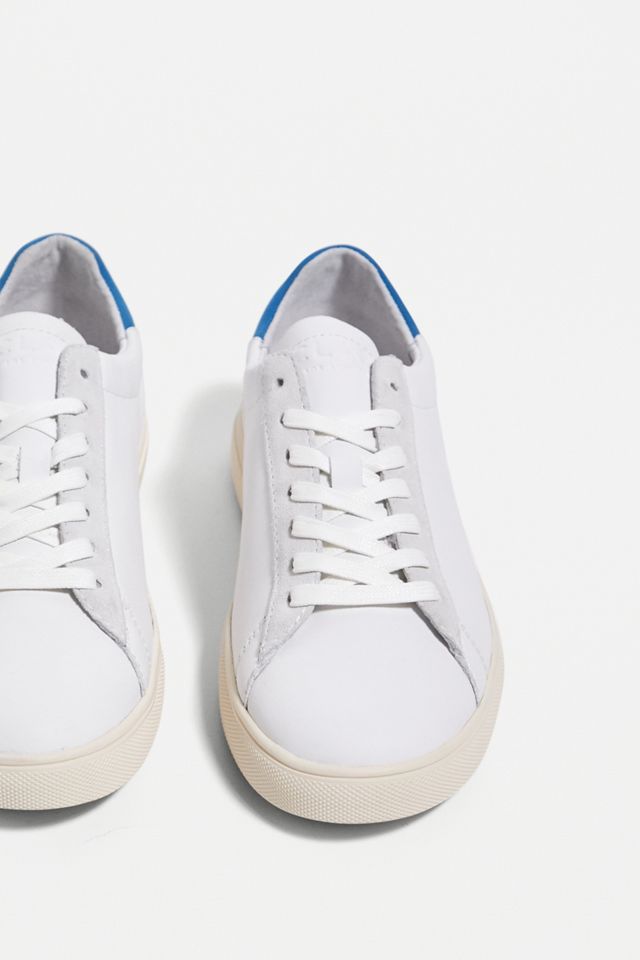 CLAE White & Blue Bradley California Leather Trainers #2