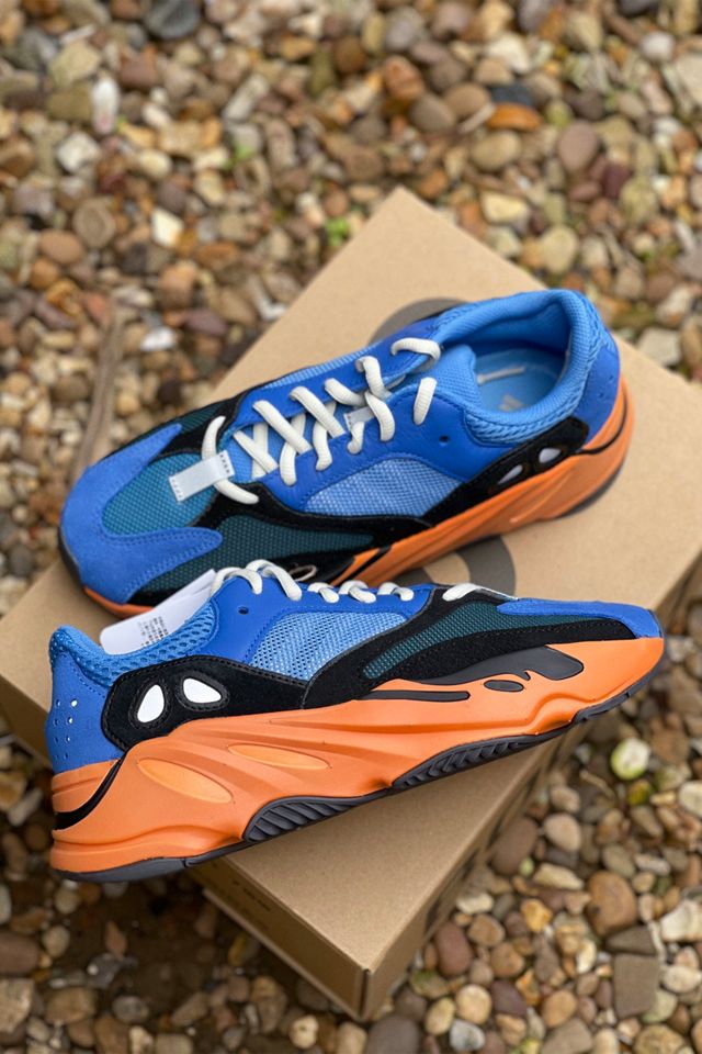 adidas X Yeezy Bright Blue Boost 700 V2 Trainers Urban Outfitters UK