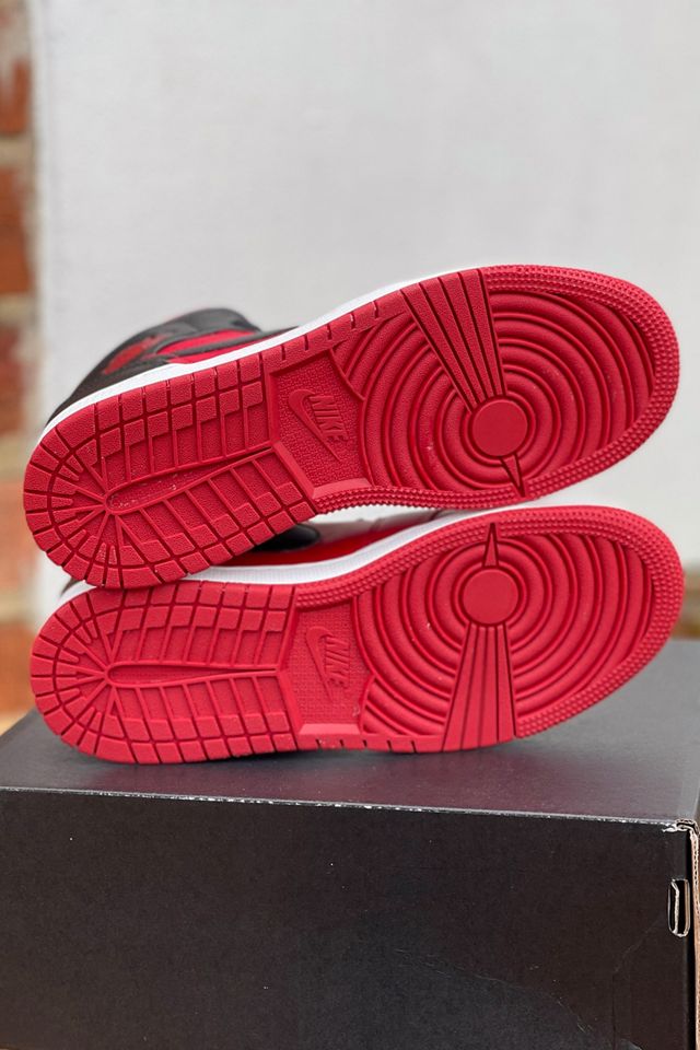 Nike Air Jordan 1 Mid Reverse Bred Trainers #4
