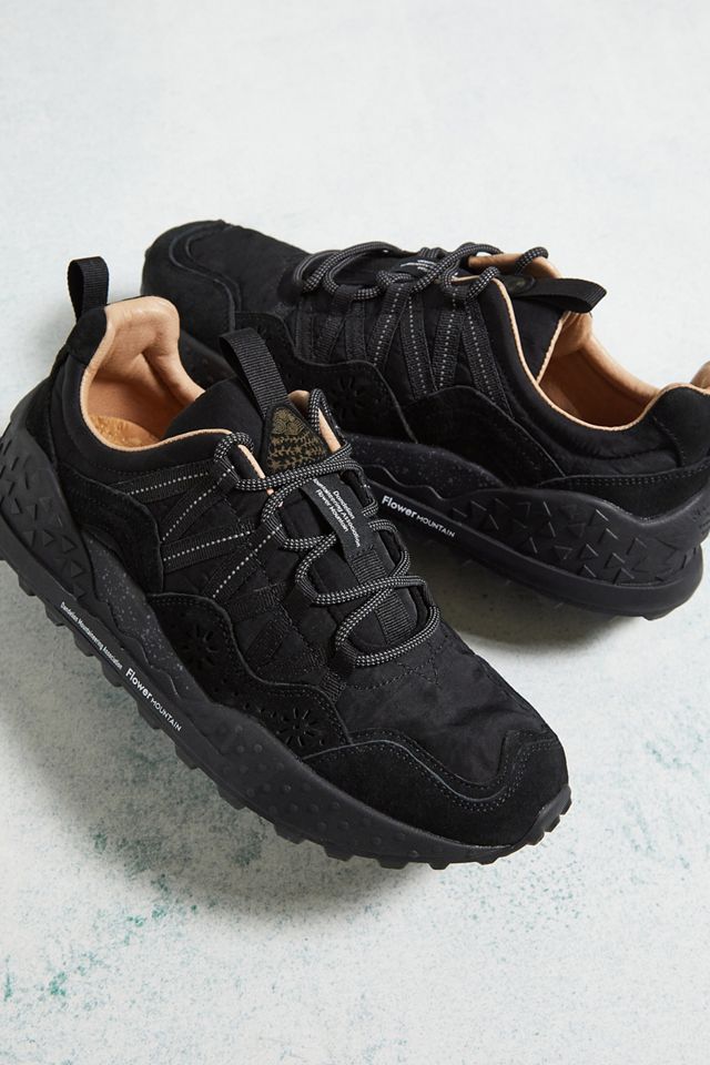 Flower Mountain Black Washi Uni Trainers #1