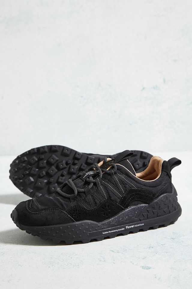 Flower Mountain Black Washi Uni Trainers #2