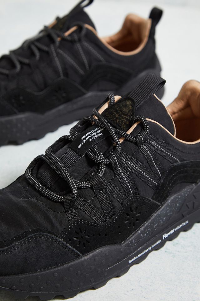 Flower Mountain Black Washi Uni Trainers #5