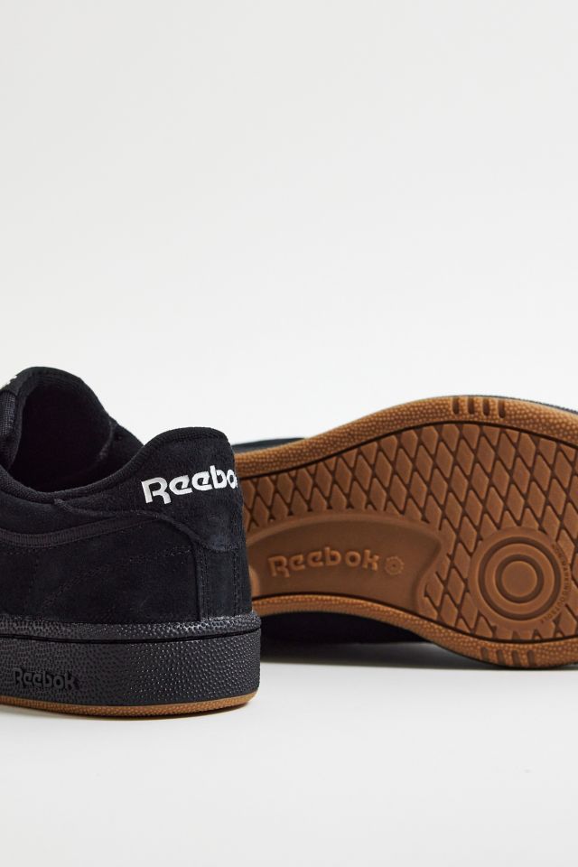 Reebok black suede gum store