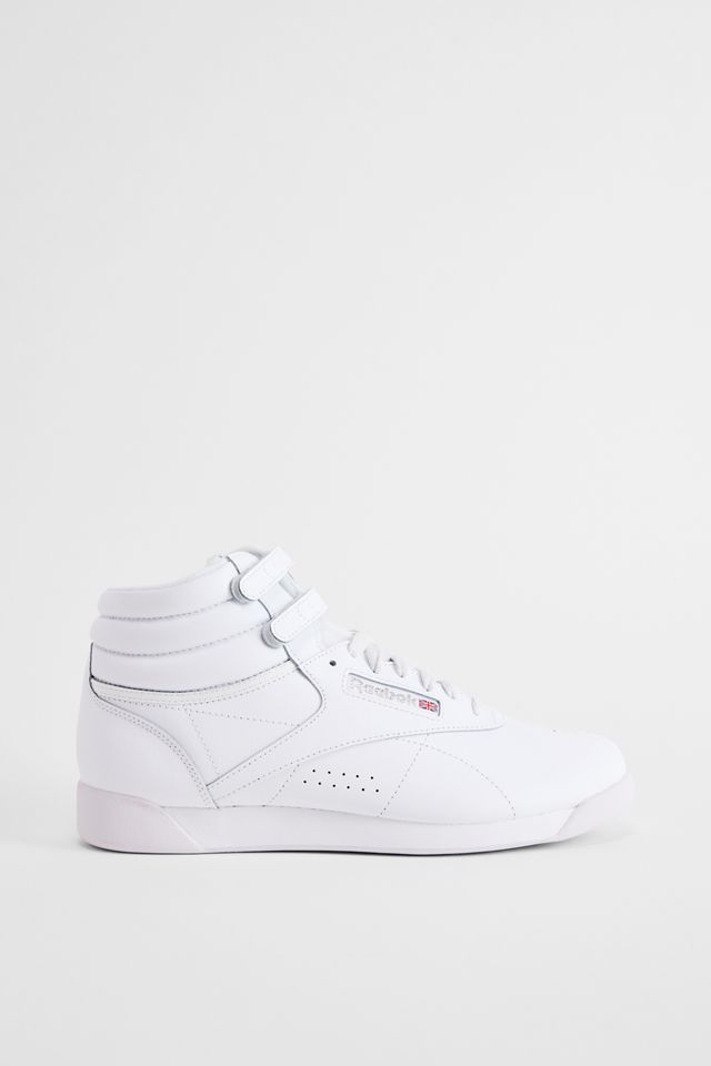 White Reebok FreeStyle Hi Trainers #2