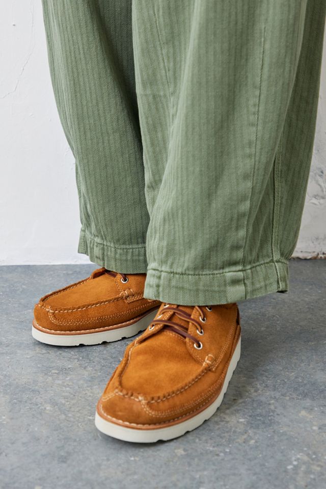 G.H. Bass Tan Suede Camp Moccasin Lyndon 4-eyelet Suede Shoes | Urban ...