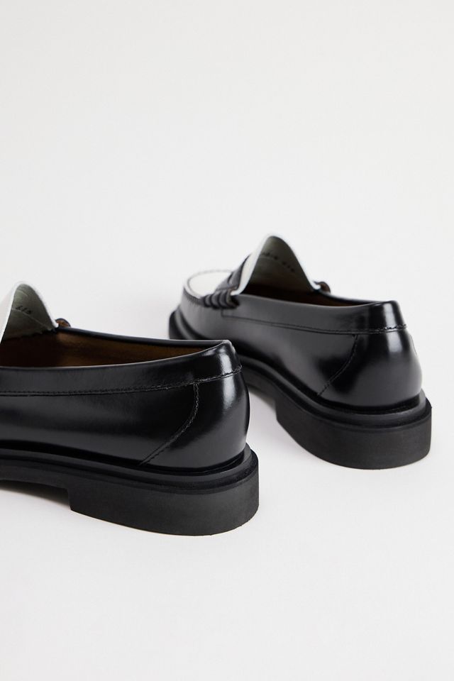 G.H.Bass Black & White Larson Weejuns Penny Loafers #3
