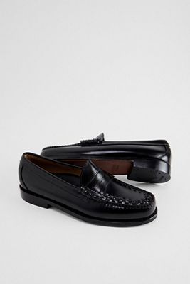 G.H.Bass Black Larson Weave Loafers