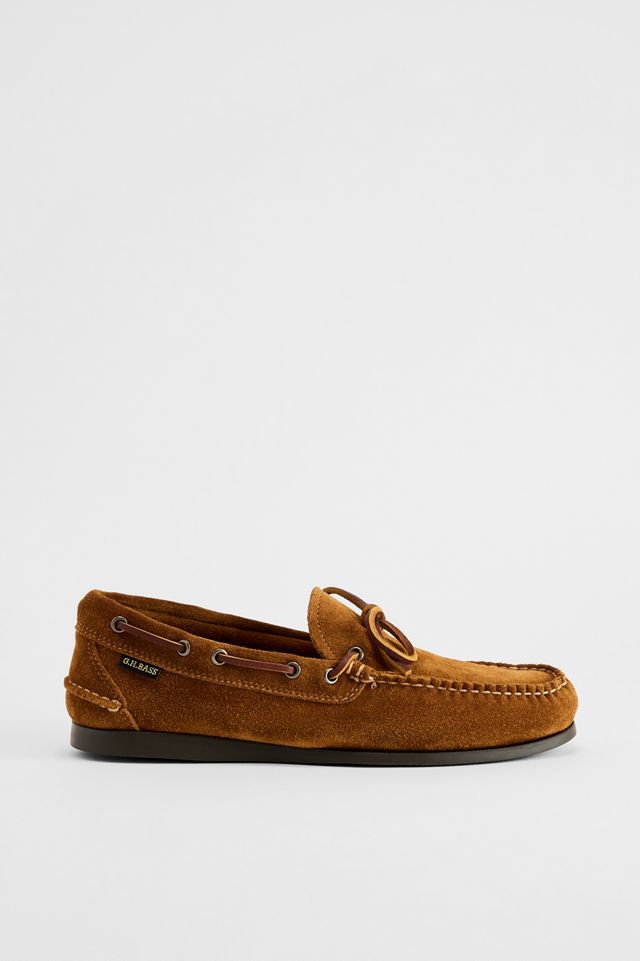 G.H.Bass Brown Suede Decker Shoes #1