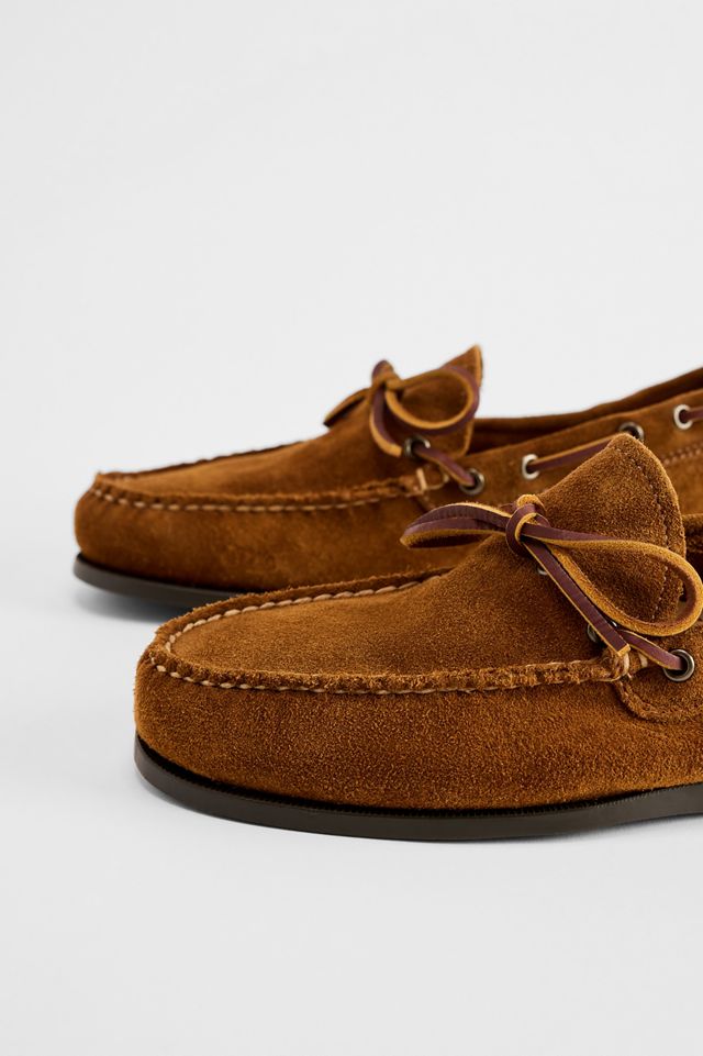 G.H.Bass Brown Suede Decker Shoes #2