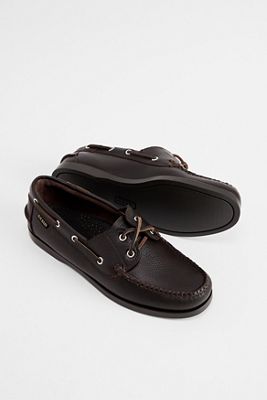 Chaussures bateau en cuir texturé marron G.H.Bass