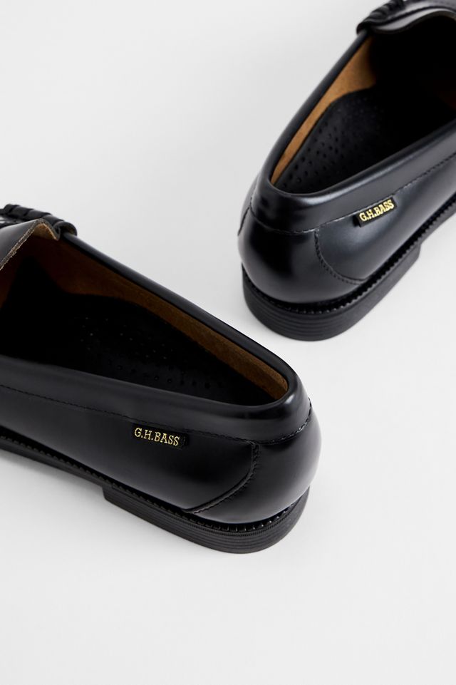 G.H. Bass Black Weejun II Larson Leather Penny Loafers #3