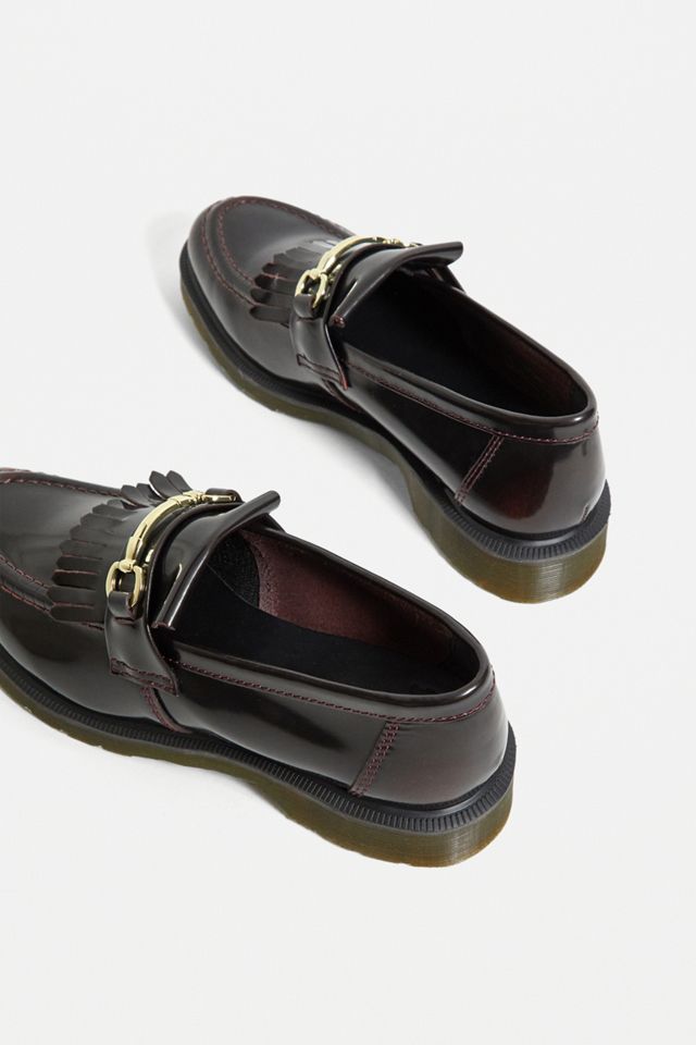 Dr. Martens Adrian Red Snaffle Loafers | Urban Outfitters UK
