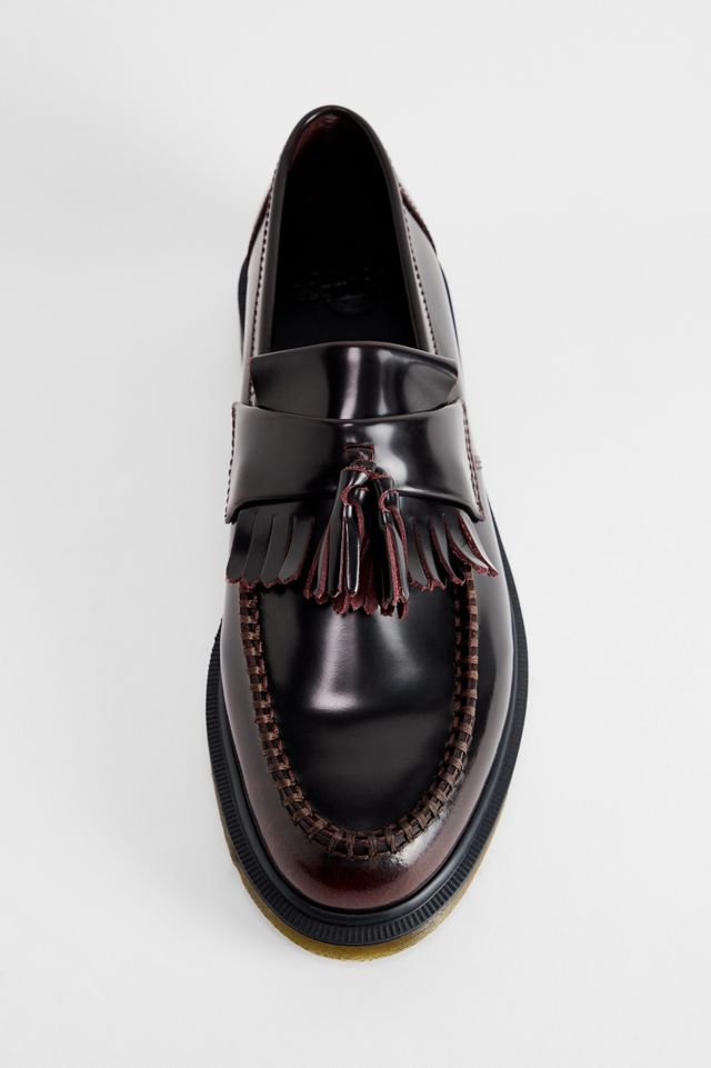 Dr. Martens Cherry Red Adrian Tassel Loafers #1