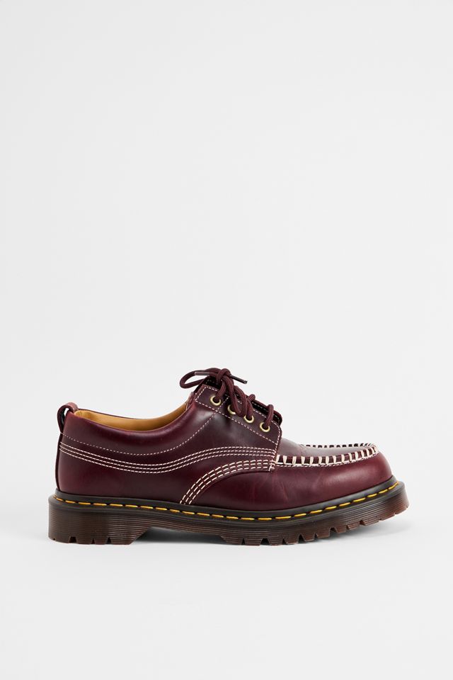 Dr. Martens Red Lowell 4-Eye Leather Shoes #1