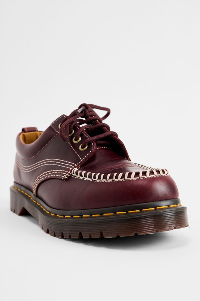 Dr. Martens Red Lowell 4-Eye Leather Shoes #2