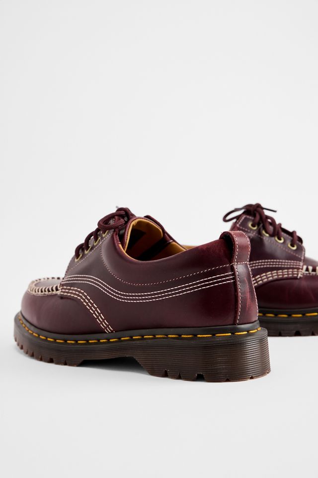 Dr. Martens Red Lowell 4-Eye Leather Shoes #3