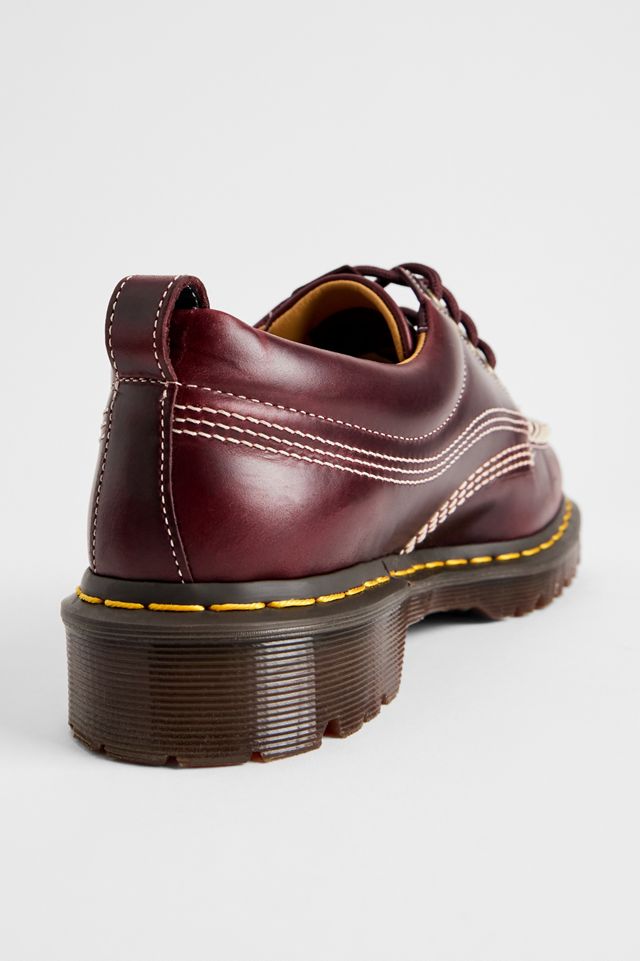 Dr. Martens Cherry Red Lowell 4-Eye Leather Shoes #2