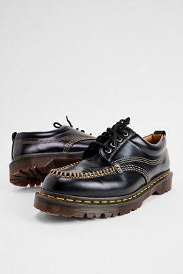Dr. Martens Black Lowell 4-Eye Leather Shoes