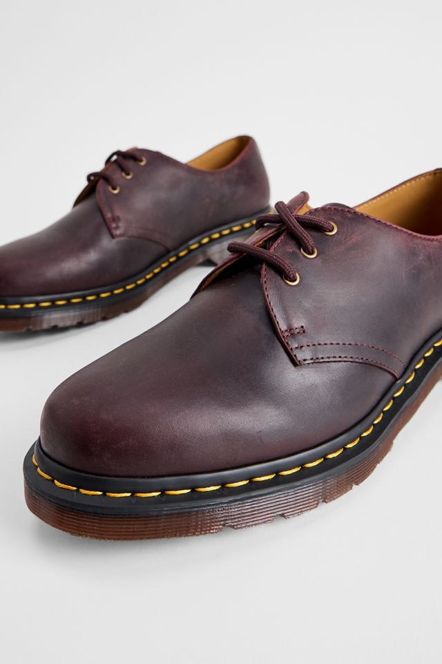 Scarpe Dr. Martens Cherry Red 1461 in Pelle Crazy Horse #2
