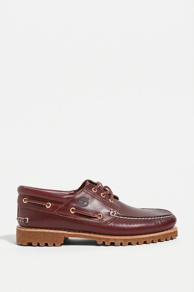 Timberland Authentic 3-Eye Burgundy Boat Shoes #3