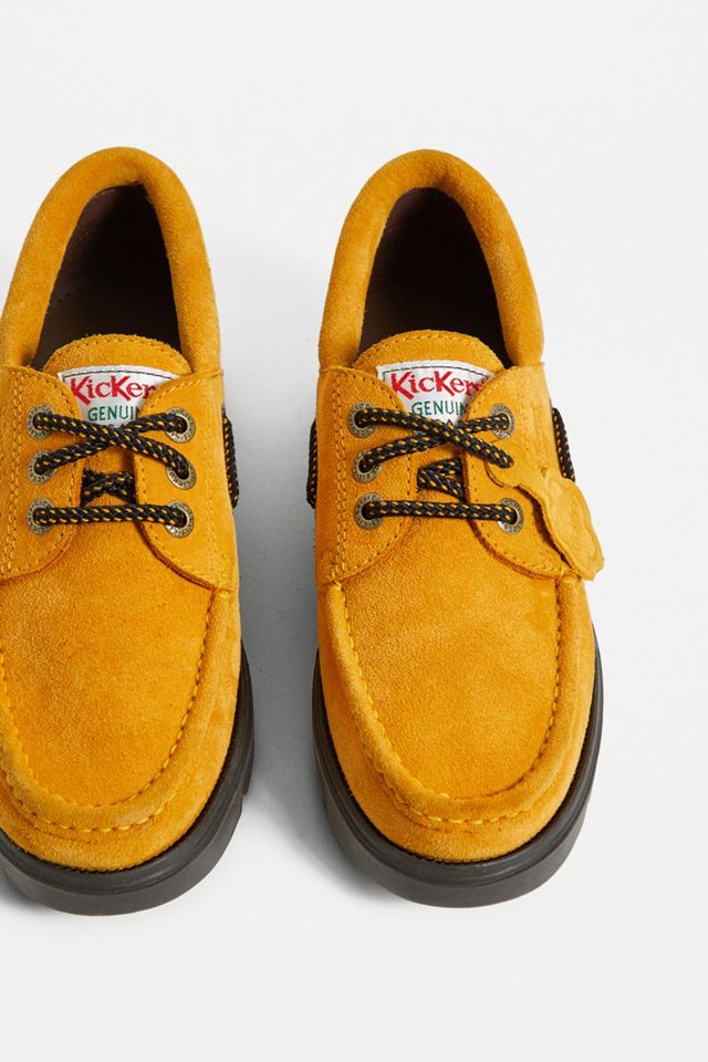 Kickers - Chaussures bateau Lennon jaunes #3