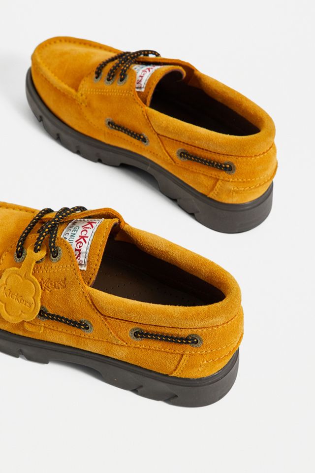 Kickers - Chaussures bateau Lennon jaunes #4