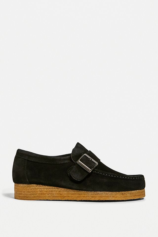 Wild Bunch UO Exclusive Black Buckle-Strap Monk Shoes | Urban Outfitters UK