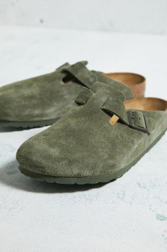 Birkenstock Boston Thyme Suede Clogs | Urban Outfitters UK