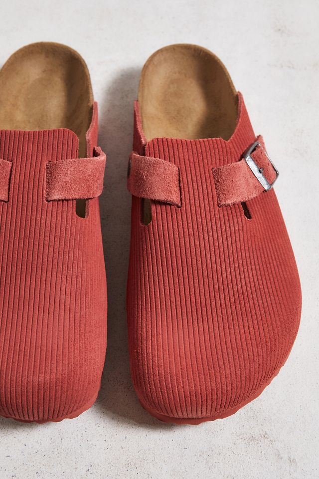Birkenstock - Sabots Boston en velours côtelé Sienna rouge #2