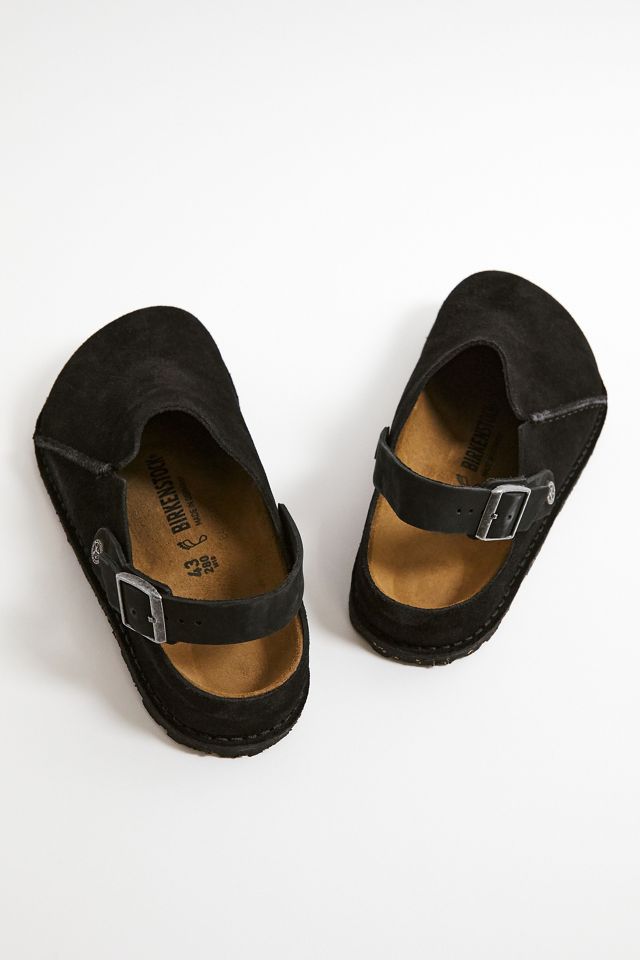 Birkenstock Black Lutry Premium Suede Slippers #4