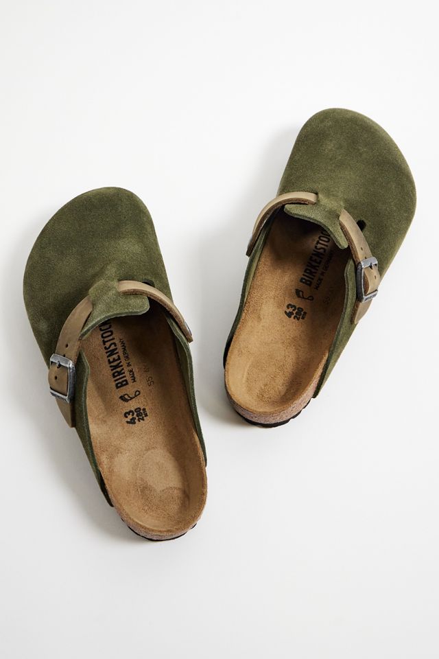 Birkenstock Thyme Mix Suede Boston Clogs #1