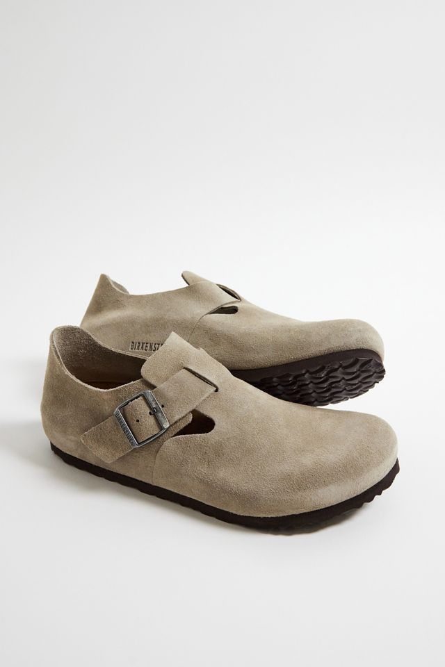 Birkenstock Taupe Suede London Clogs #1
