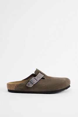 Birkenstock Concrete Grey Boston Clogs