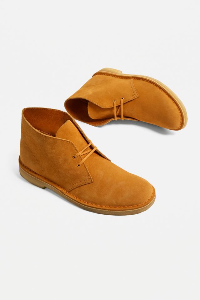 Clarks Turmeric Suede Desert Boots