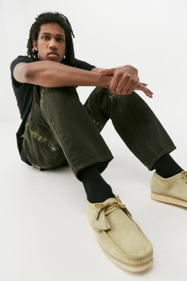 Clarks wallabees store maple suede