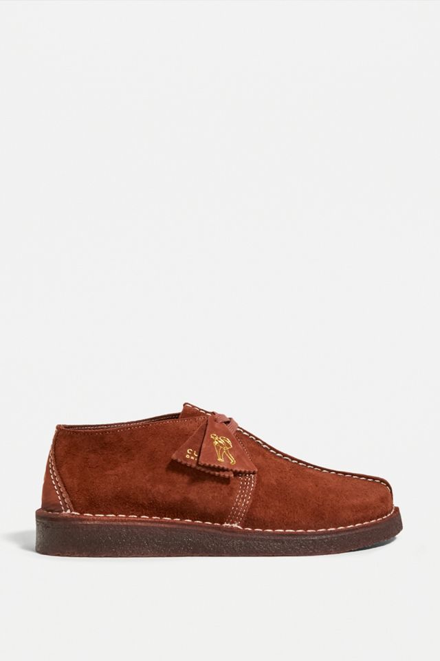 Clarks Originals - Bottines chukka en daim bordeaux #4