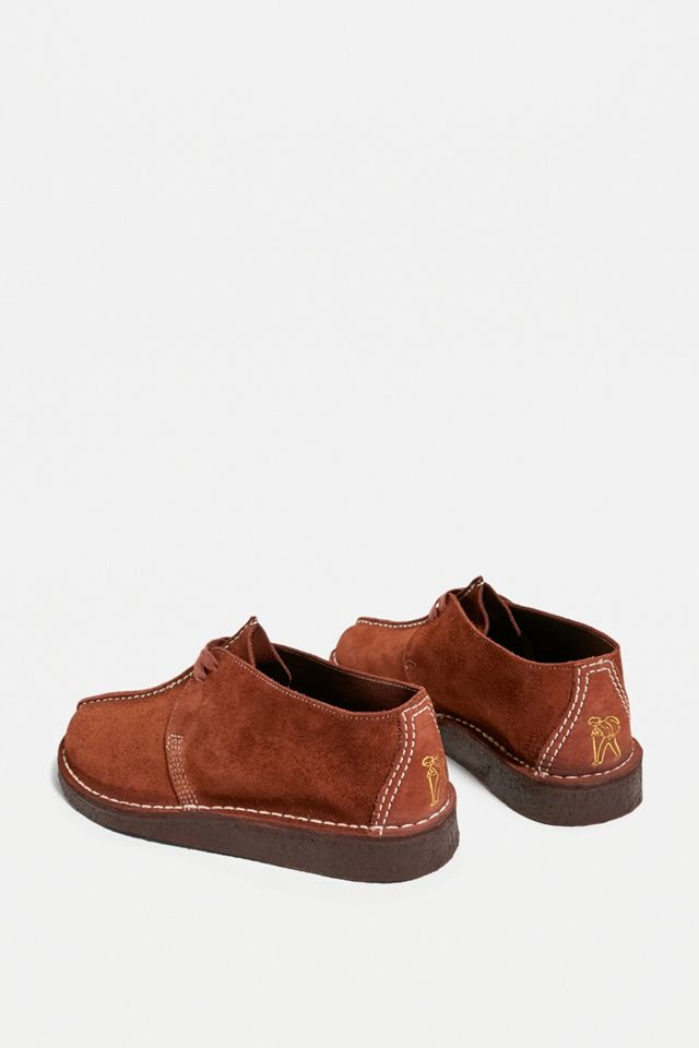 Clarks Originals - Bottines chukka en daim bordeaux #5