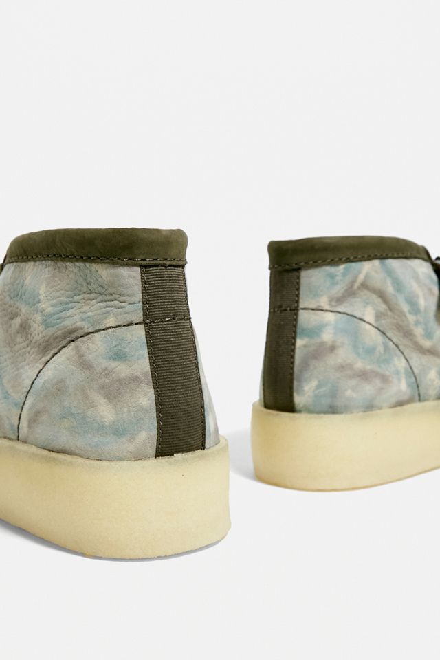 Clarks Originals Washed Green Camo Suede Wallabee Scarpe #3