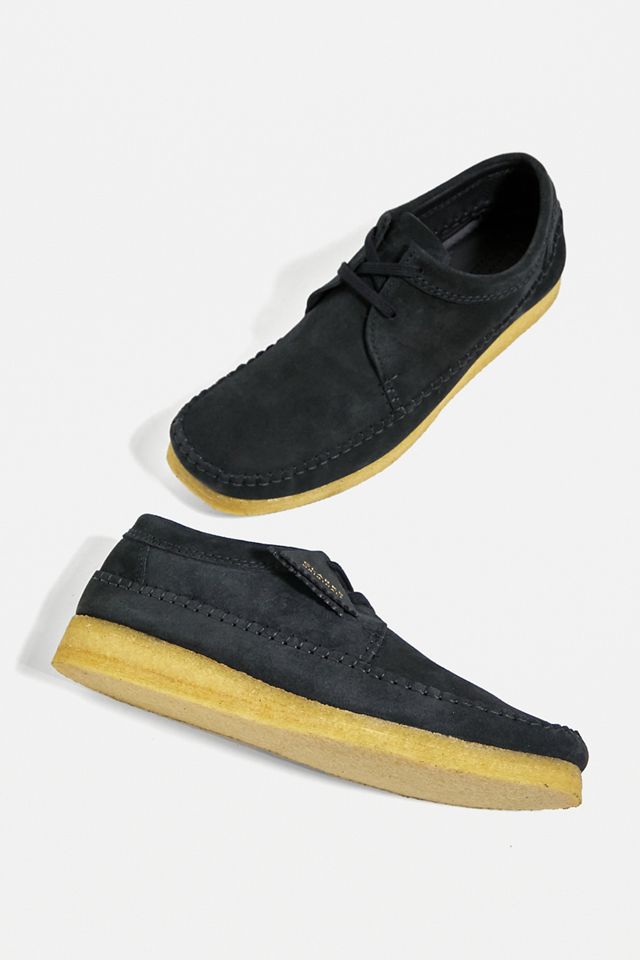 Clarks Originals Black Suede Weaver Shoes | Urban Outfitters UK