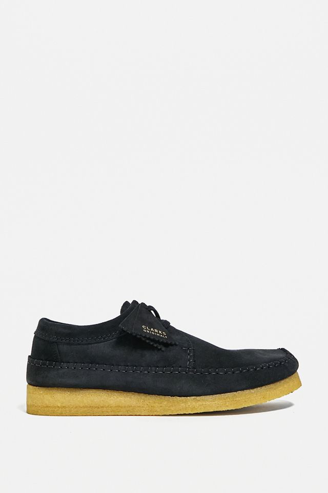 Clarks Originals Black Suede Weaver Shoes | Urban Outfitters UK