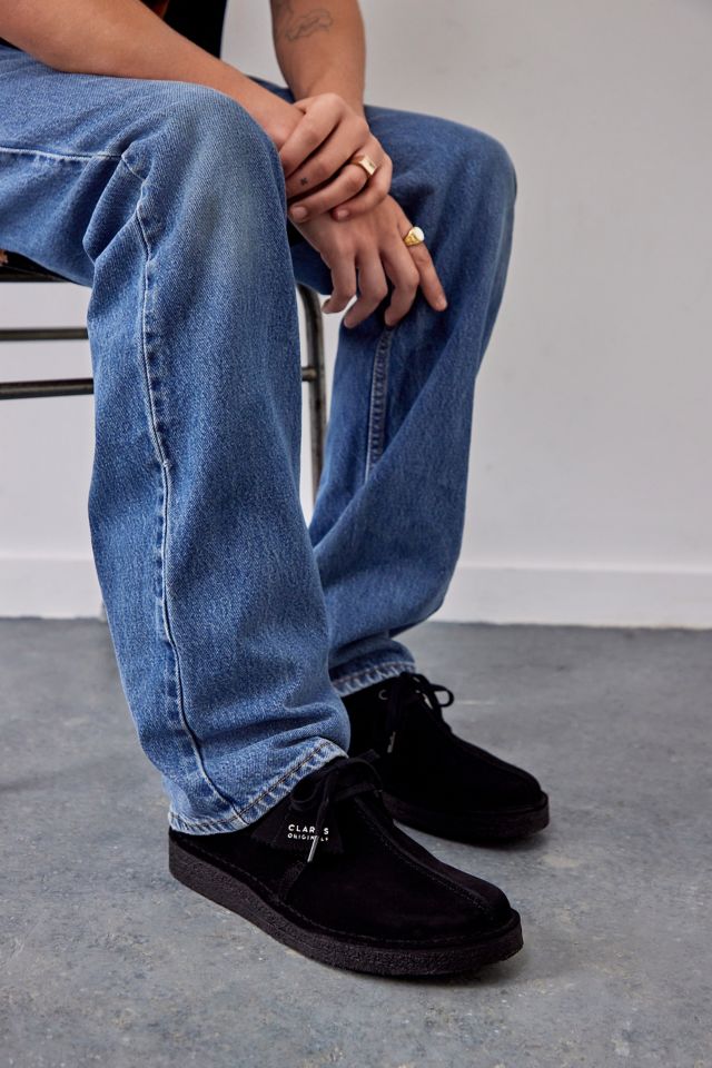 Clarks desert trek black suede new arrivals