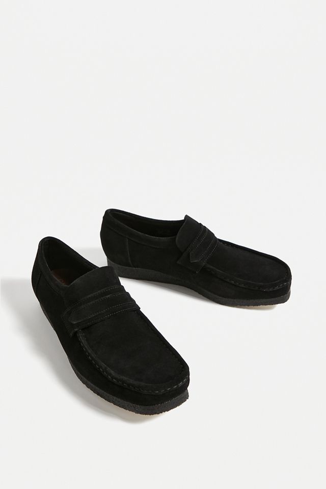 Clarks Original - Mocassins Wallabee en daim noir  #1