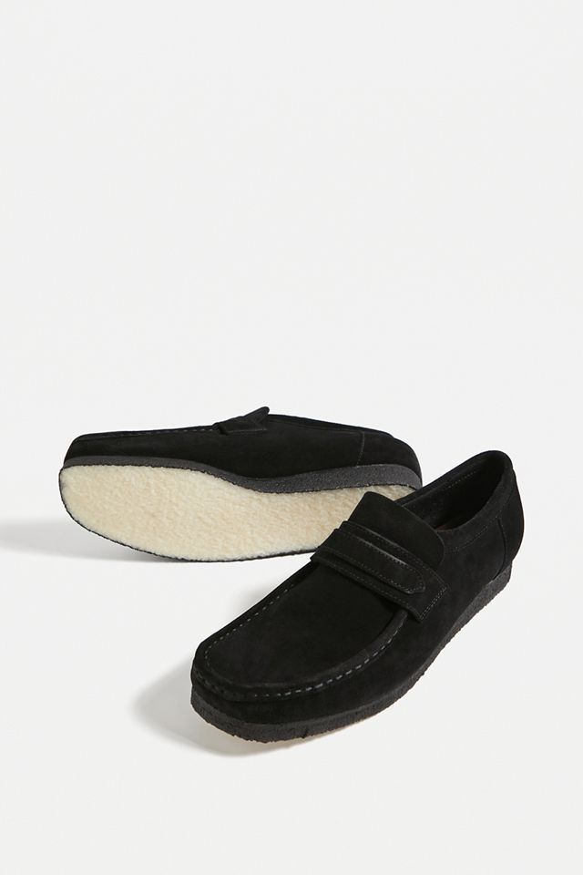 Clarks Original - Mocassins Wallabee en daim noir  #3