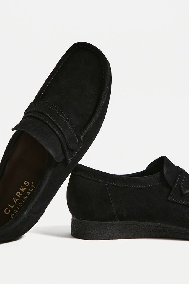 Clarks Original - Mocassins Wallabee en daim noir  #4