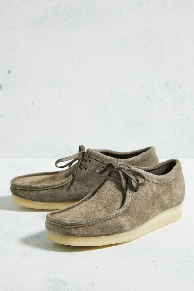 Gray sale clarks wallabees