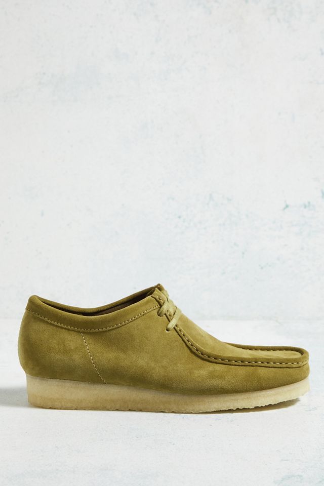 Clarks Originales Wallabee Mid Green Suede Zapatos #1