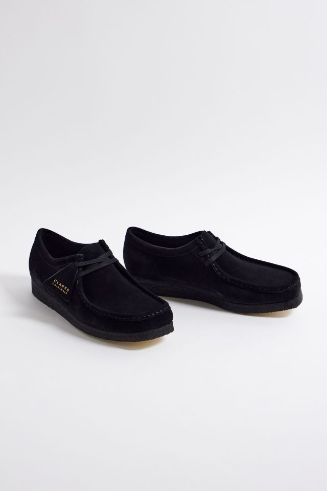 Clarks Originals Wallabee Black Suede Shoes