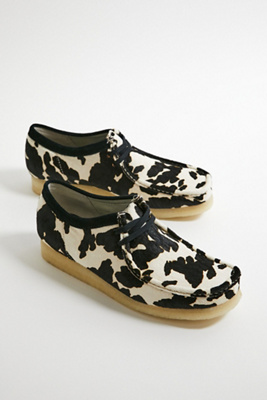 靴 071161 CLARKS Wallabee COW PRINT HALRON Clarks Men's Original WALLABEE COW PRINT HAIRON Made In